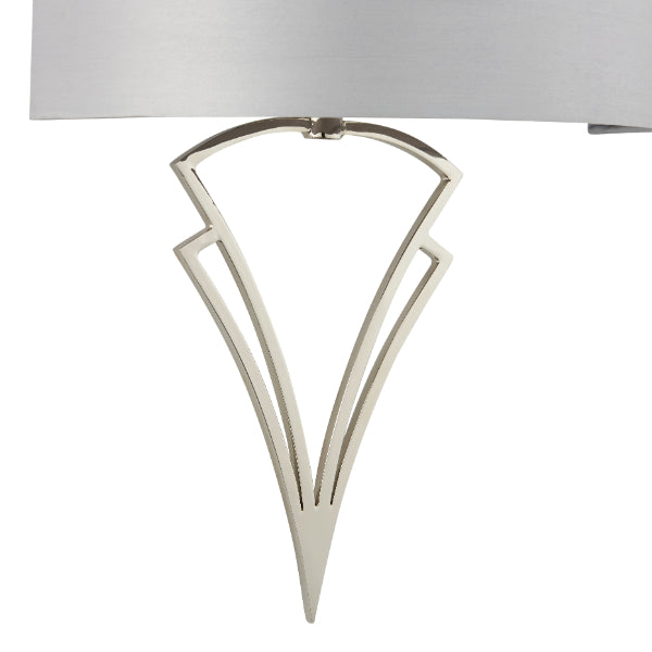 Lyla Satin Nickel Wall Light