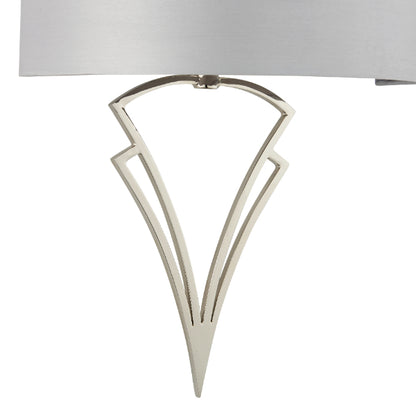 Lyla Satin Nickel Wall Light