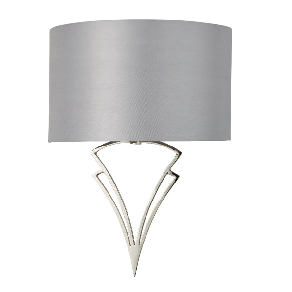 Lyla Satin Nickel Wall Light
