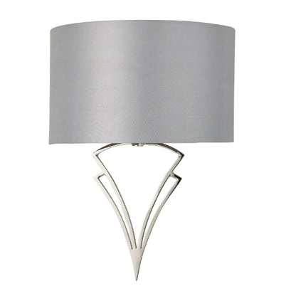 Lyla Satin Nickel Wall Light