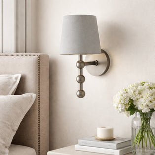 Bobble Aged Pewter Wall Light