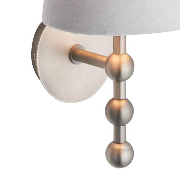 Bobble Aged Pewter Wall Light