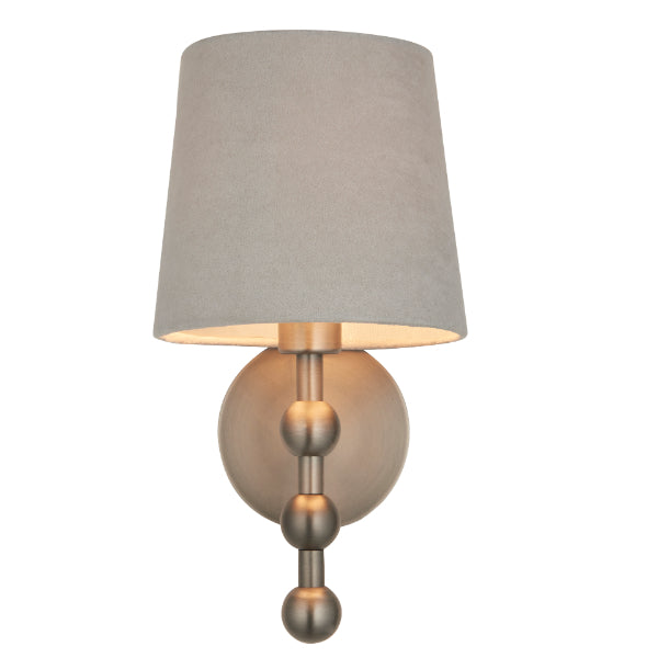 Bobble Aged Pewter Wall Light