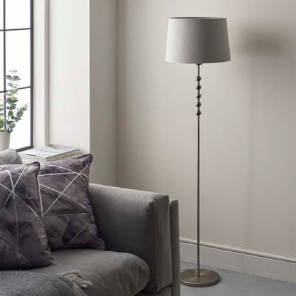 Bobble Aged Pewter Floor Lamp