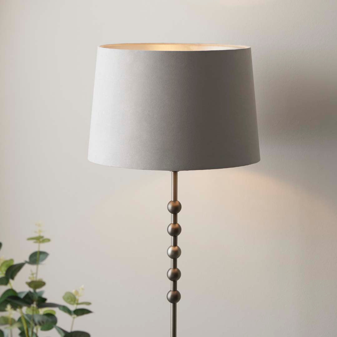 Bobble Aged Pewter Floor Lamp