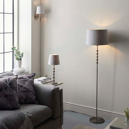 Bobble Aged Pewter Floor Lamp