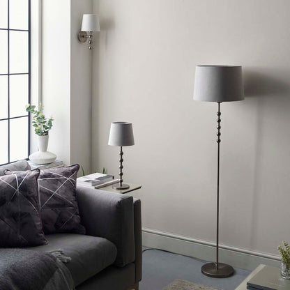 Bobble Aged Pewter Floor Lamp