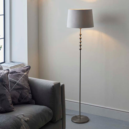 Bobble Aged Pewter Floor Lamp