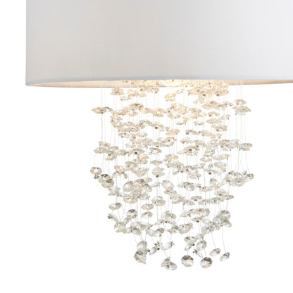 Arianna Silver & White Ceiling Pendant