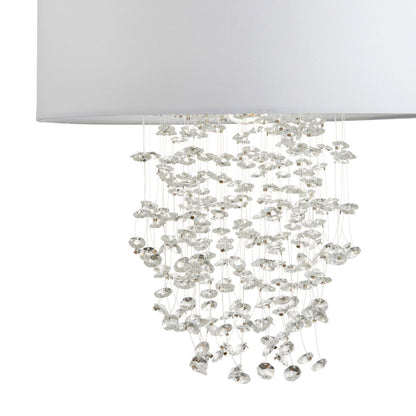 Arianna Silver & White Ceiling Pendant