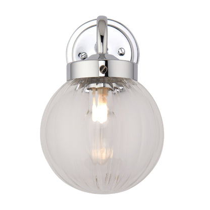 Amelie IP44 Polished Chrome Wall Light