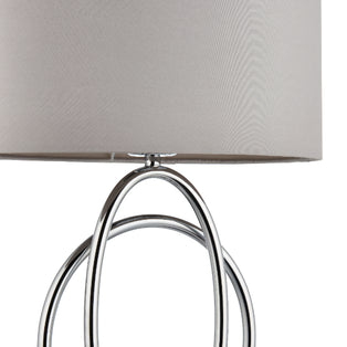 Loop Polished Chrome Touch Table Lamp