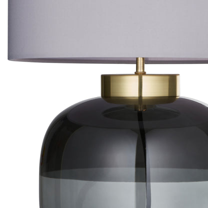Jeni Smoked Glass Table Lamp