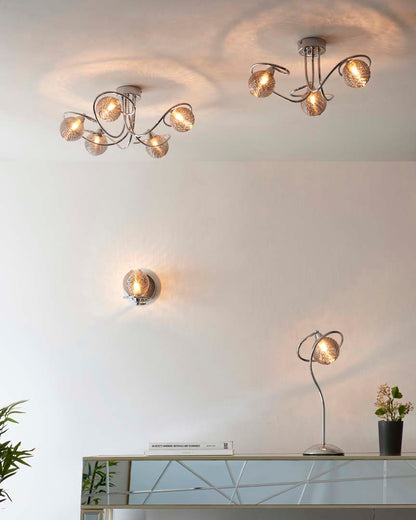 Twine Polished Chrome Wall Light