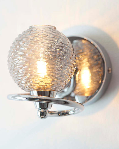 Twine Polished Chrome Wall Light