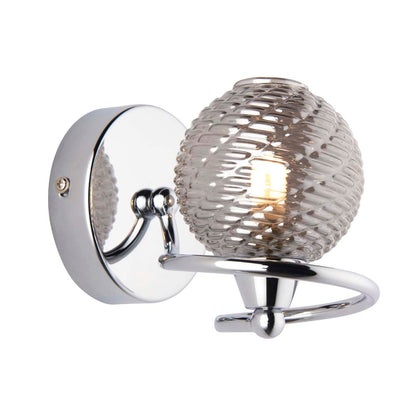 Twine Polished Chrome Wall Light