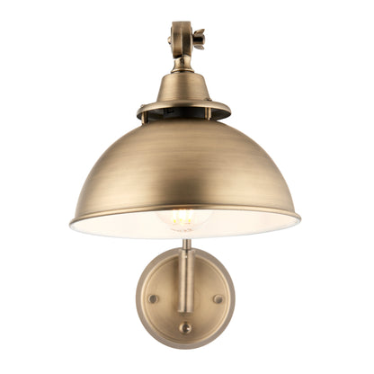 Madison Adjustable Antique Brass Wall Light