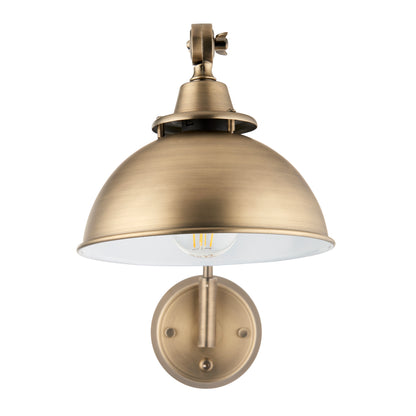 Madison Adjustable Antique Brass Wall Light