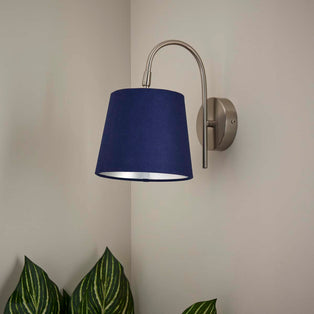 Maddie Satin Nickel Wall Light