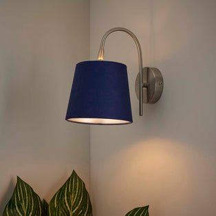 Maddie Satin Nickel Wall Light
