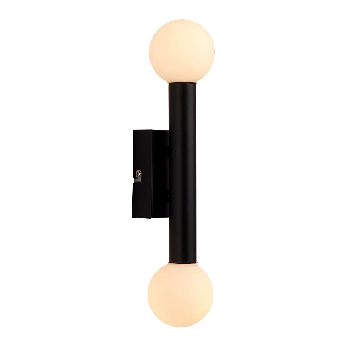 Toronto Matt Black IP44 2 Light Wall Light