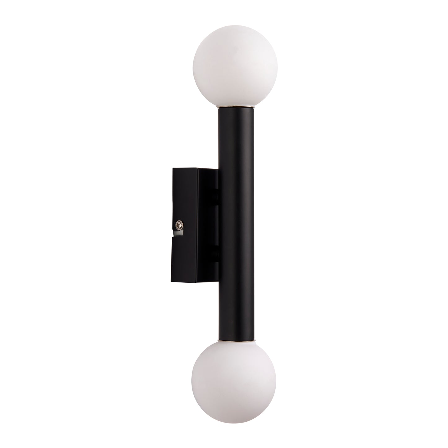 Toronto Matt Black IP44 2 Light Wall Light