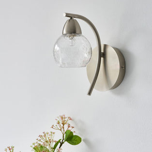 Callen Satin Nickel Wall Light