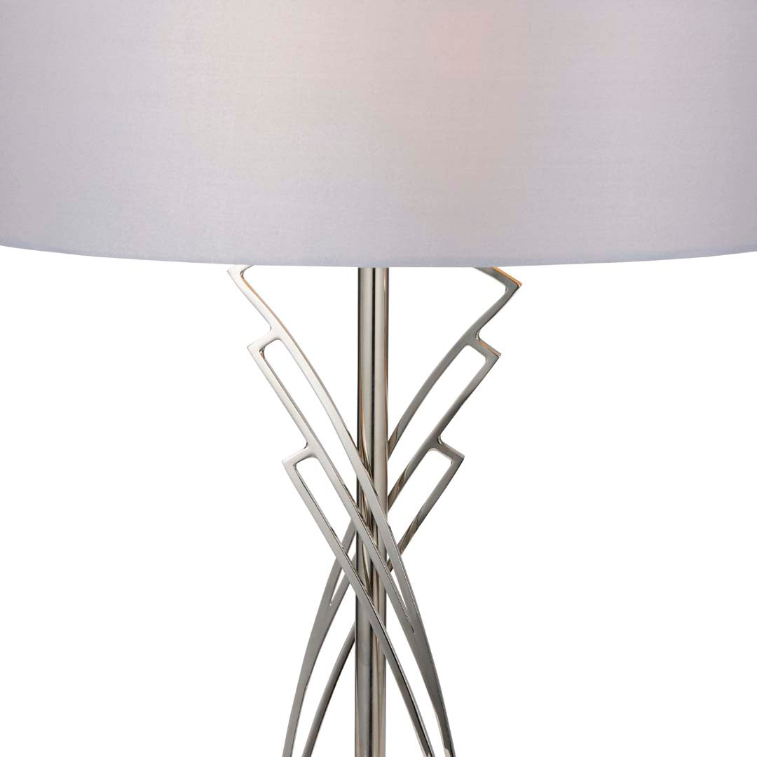Lyla Satin Nickel Table Lamp
