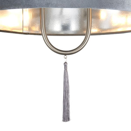 Tassel Satin Nickel Ceiling Pendant