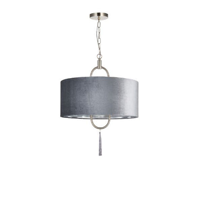 Tassel Satin Nickel Ceiling Pendant