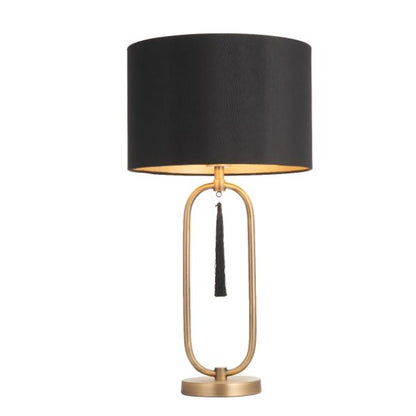Tassel Antique Brass Table Lamp