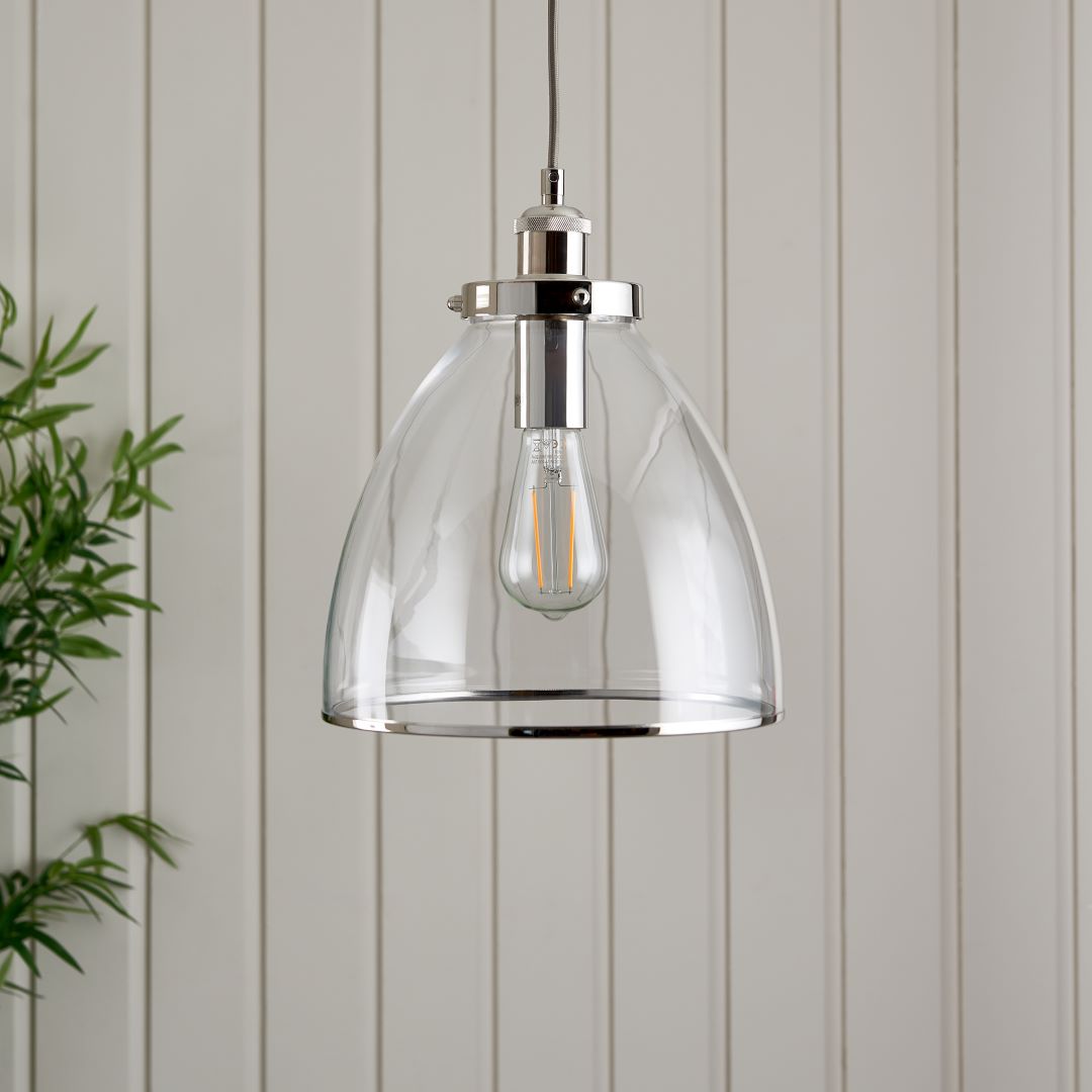 Brunswick Polished Nickel Ceiling Pendant