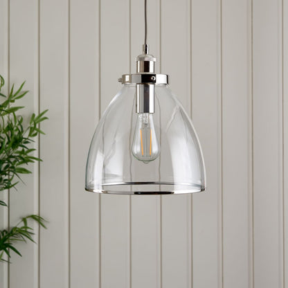 Brunswick Polished Nickel Ceiling Pendant