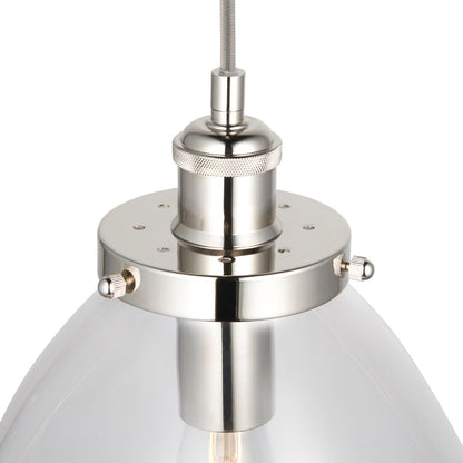 Brunswick Polished Nickel Ceiling Pendant