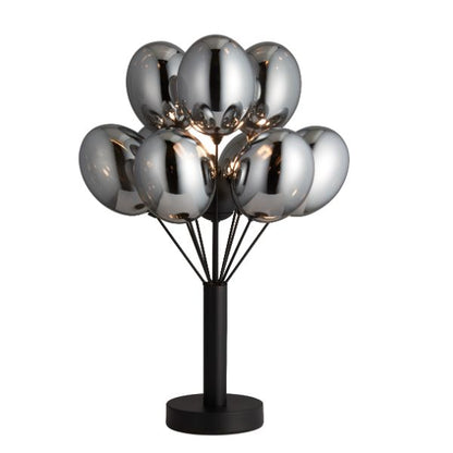 Tatum Matte Black Glass Table Lamp
