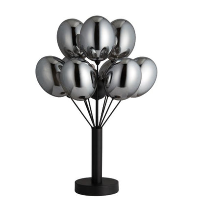 Tatum Matte Black Glass Table Lamp