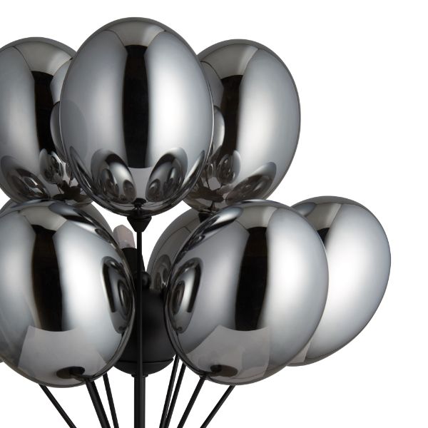 Tatum Matte Black Glass Table Lamp