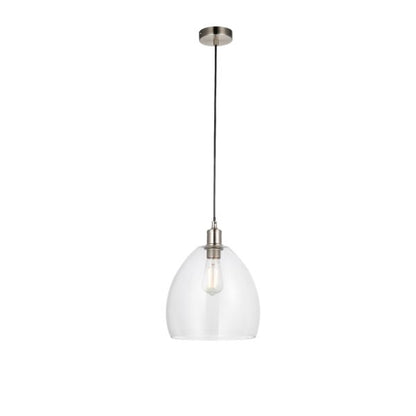 Jacob Satin Nickel Ceiling Light