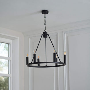 Parley 6 Light Black Ceiling Pendant