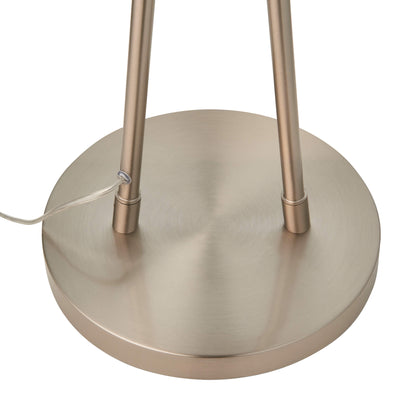 Branco Chrome and Glass Floor Lamp