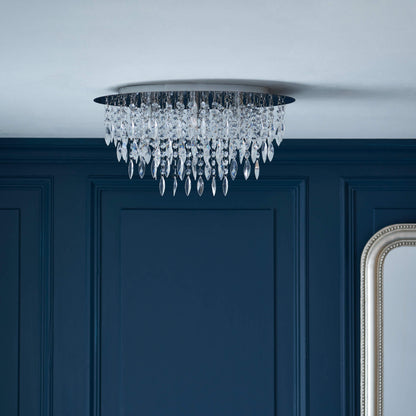 Winona Small Crystal Flush Ceiling Light