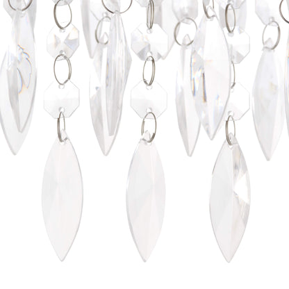 Winona Small Crystal Flush Ceiling Light