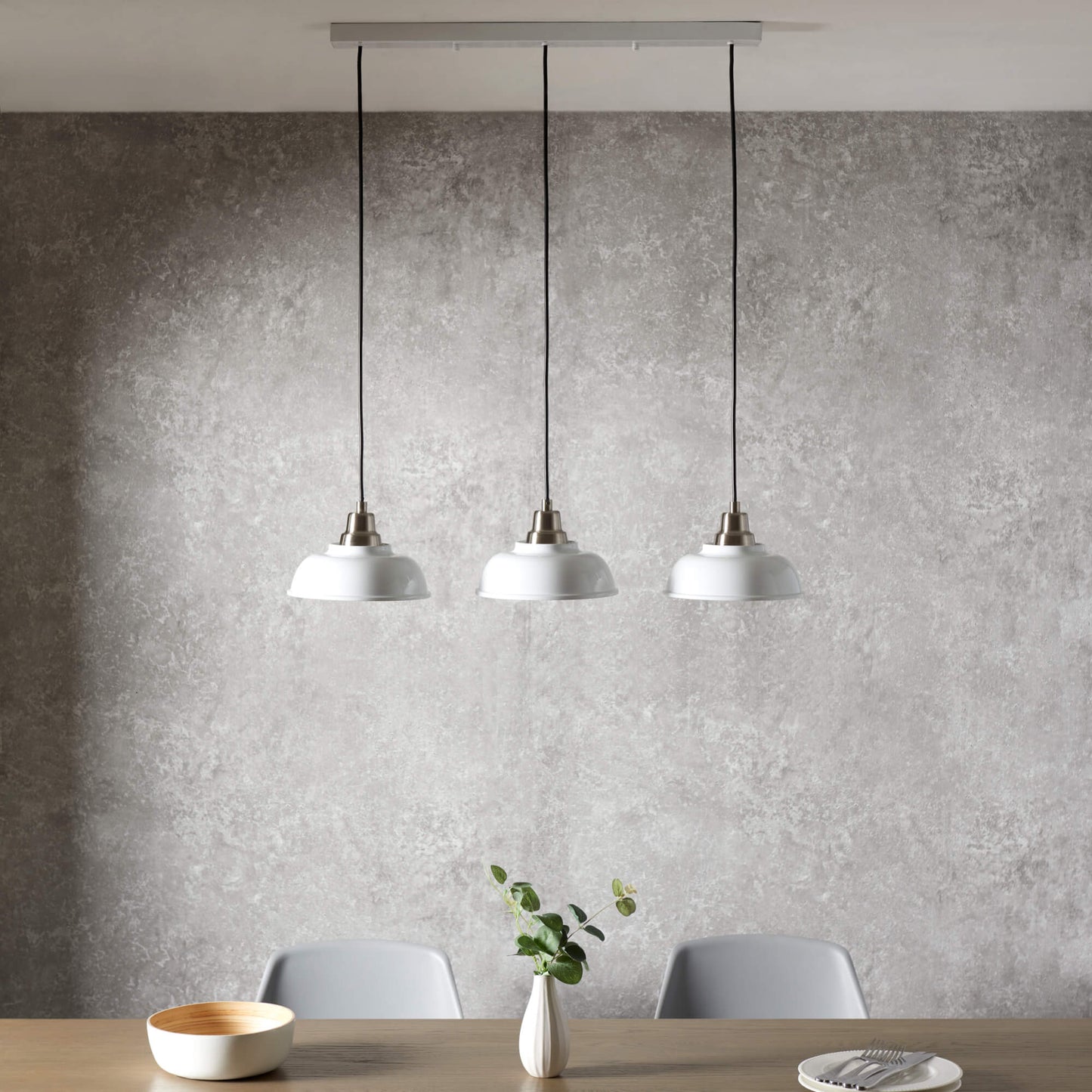 Bakewell White Bar Pendant