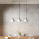 Bakewell 3 Light White Ceiling Pendant Bar