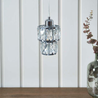 Darla Small Chrome Ceiling Light Pendant