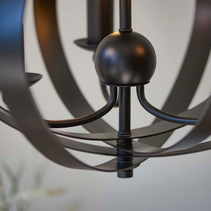 Midnight 3 Light Matte Black Pendant Ceiling Light