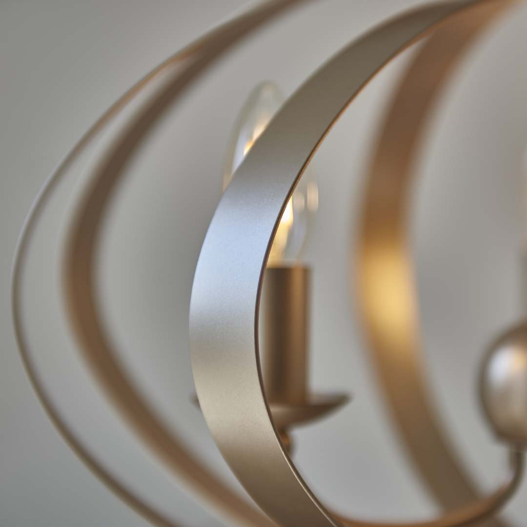 Midnight 3 Light Satin Gold Pendant Ceiling Light