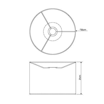 Hinton 35x21 Natural Shade