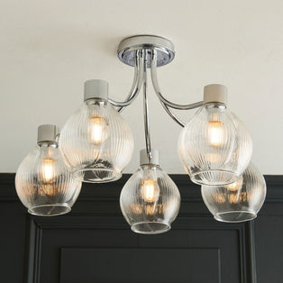 Hamilton 5 Light - Polished Chrome