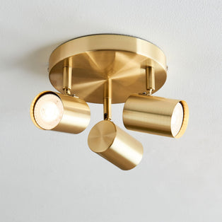 Hereford 3 Light Satin Gold Spotlight